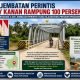 Enam Jembatan Perintis di Way Kanan Rampung 100 Persen