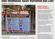 Banner di Depan SDN 11 Indralaya Disorot, Benarkah untuk Keamanan atau Membatasi Akses Wartawan dan LSM?