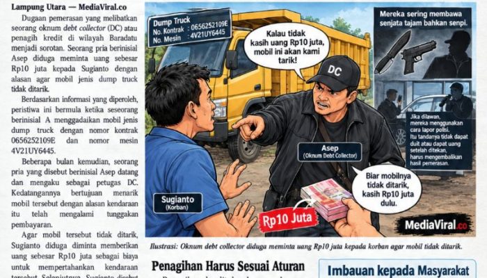 Dugaan Pemerasan Rp10 Juta oleh Oknum Debt Collector Baradatu Way Kanan, Mobil Terancam Ditarik